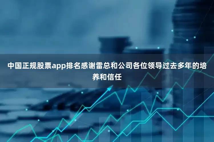 中国正规股票app排名感谢雷总和公司各位领导过去多年的培养和信任