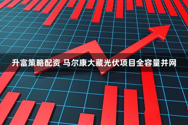 升富策略配资 马尔康大藏光伏项目全容量并网
